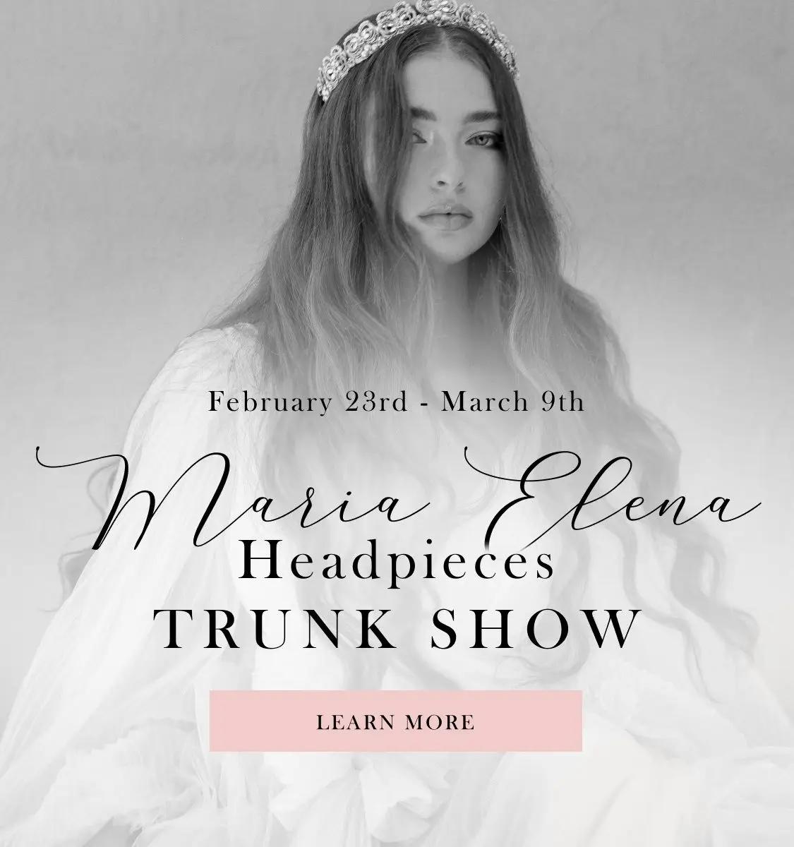 Maria Elena Headpieces Trunk Show mobile banner