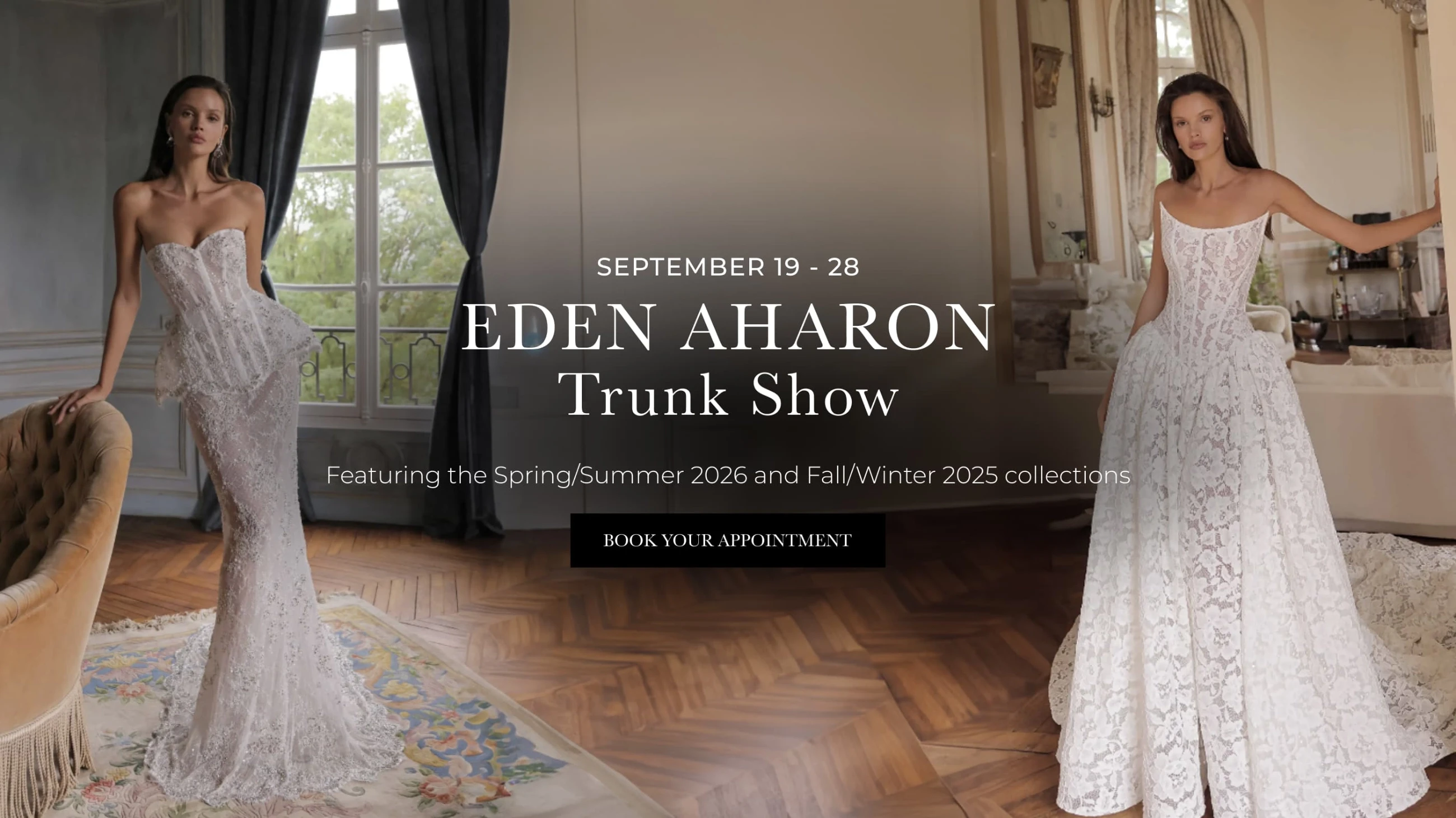 Eden Aharon Trunk Show Desktop Banner