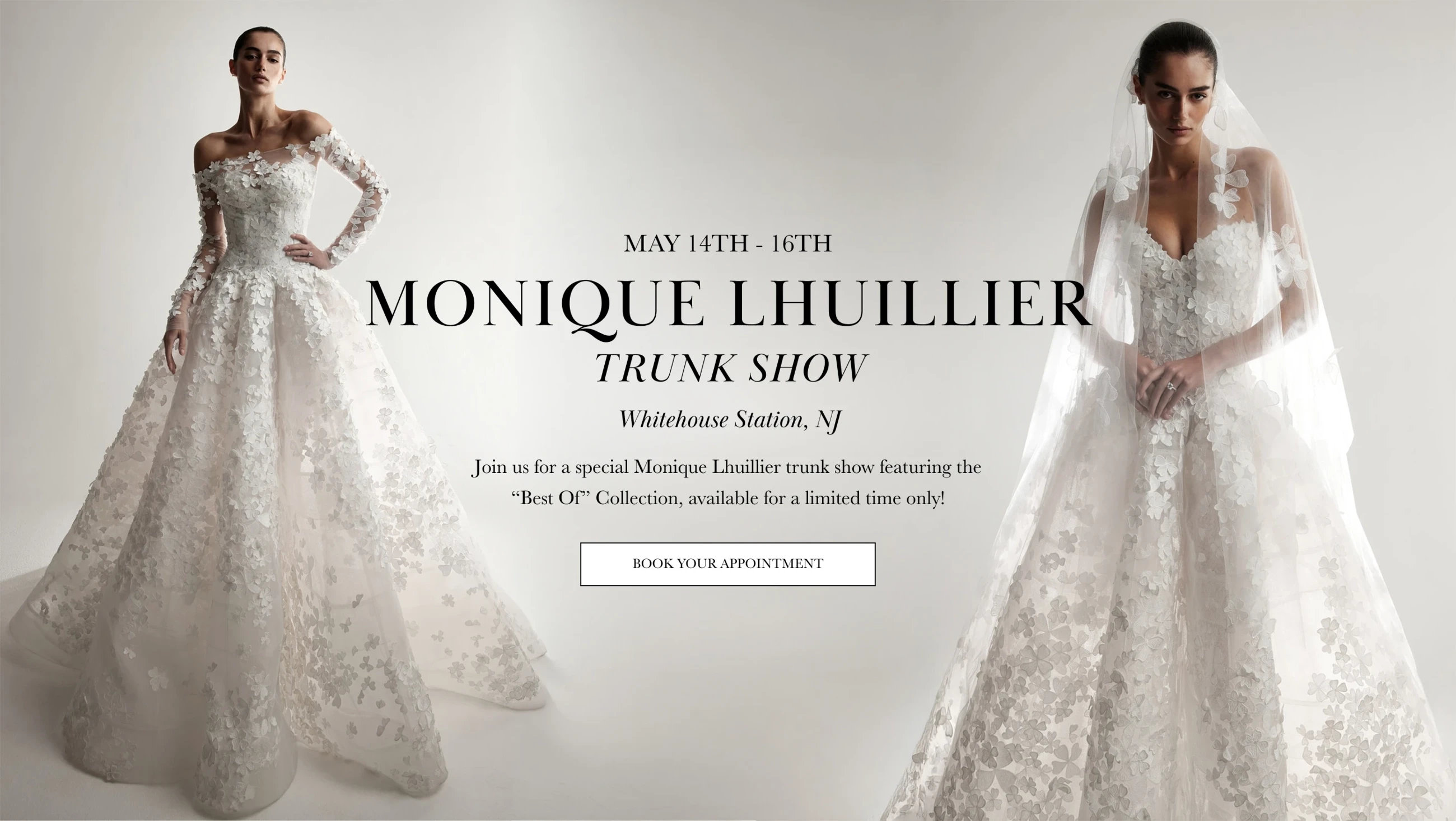 Monique Lhuillier Trunk Show Banner