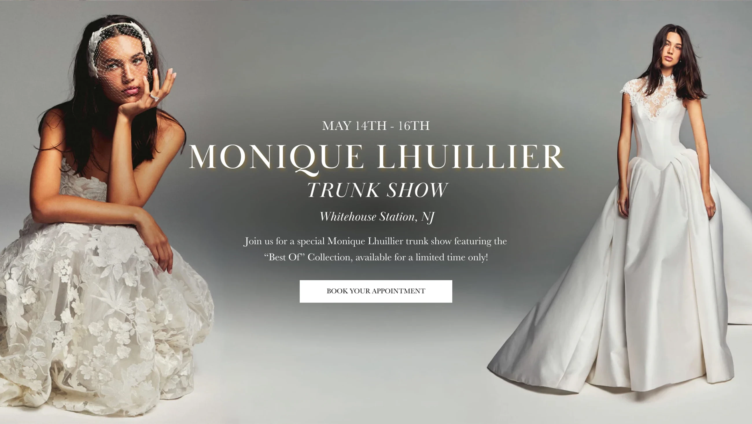 Monique Lhuillier Trunk Show Banner