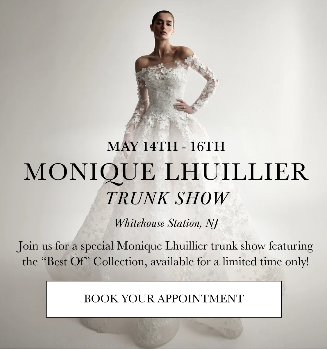 Monique Lhuillier Trunk Show Banner