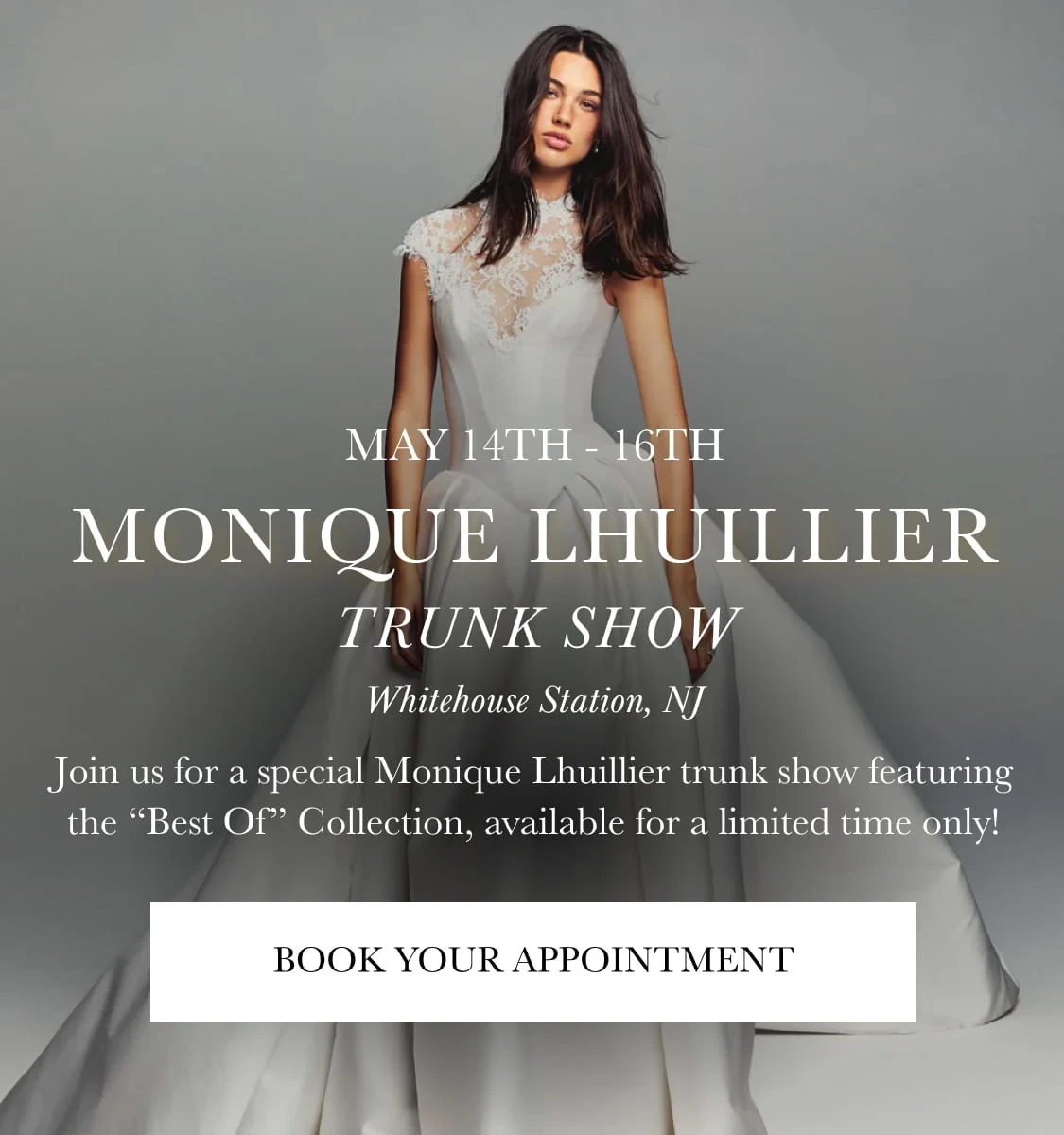 Monique Lhuillier Trunk Show Banner