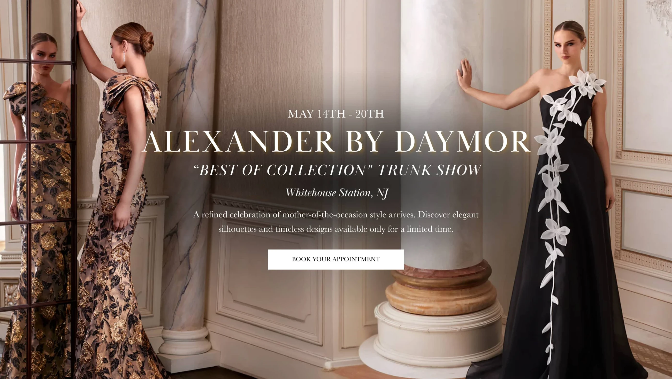 Alexander by Daymor "Best of Collection" Trunk Show Banner