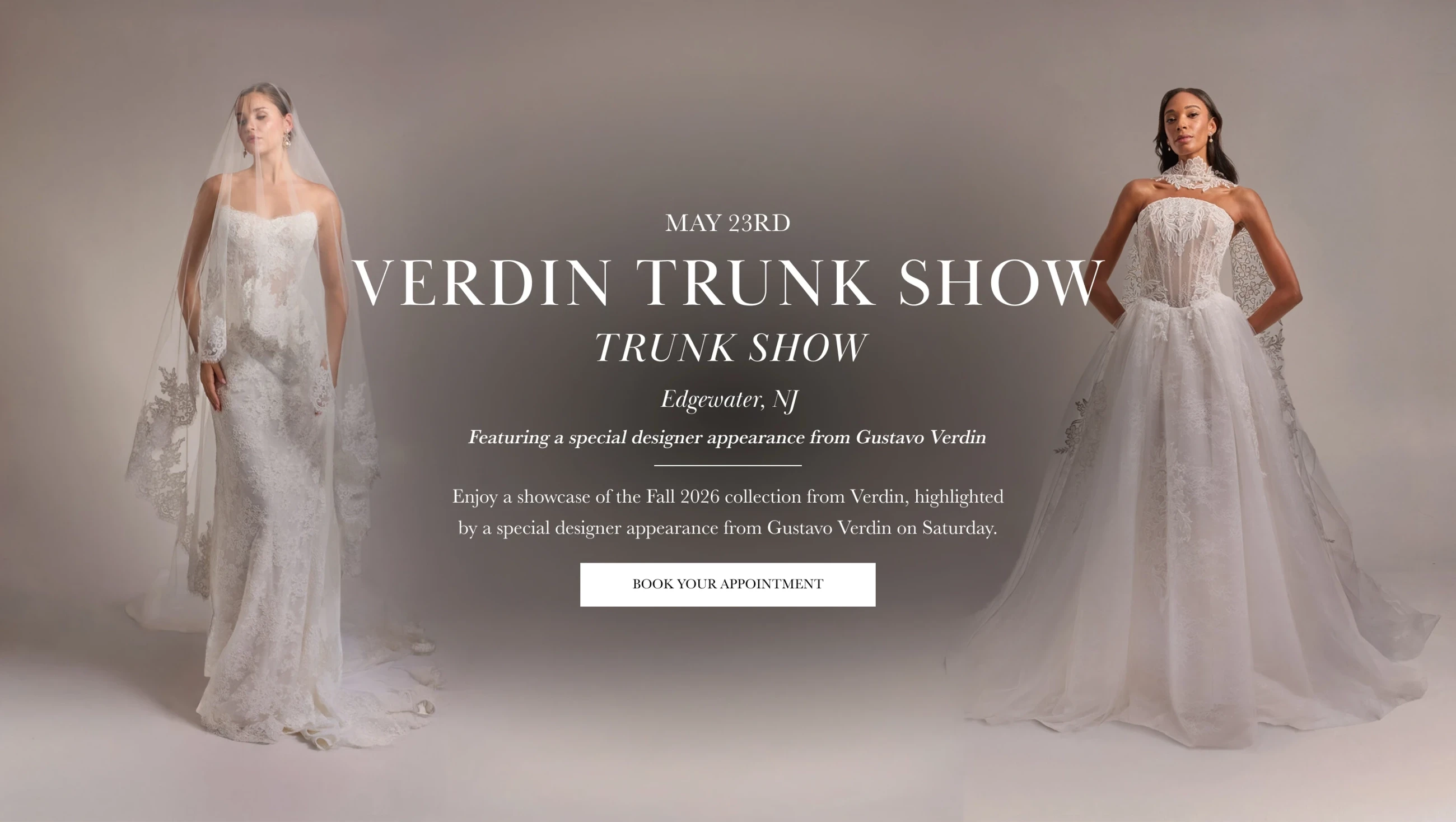 Verdin Trunk Show Banner
