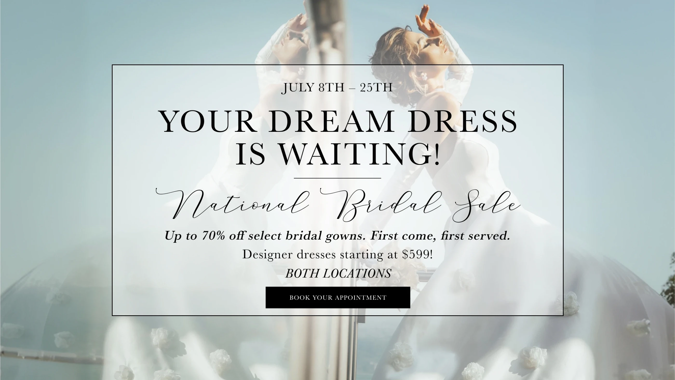 National Bridal Sale Banner