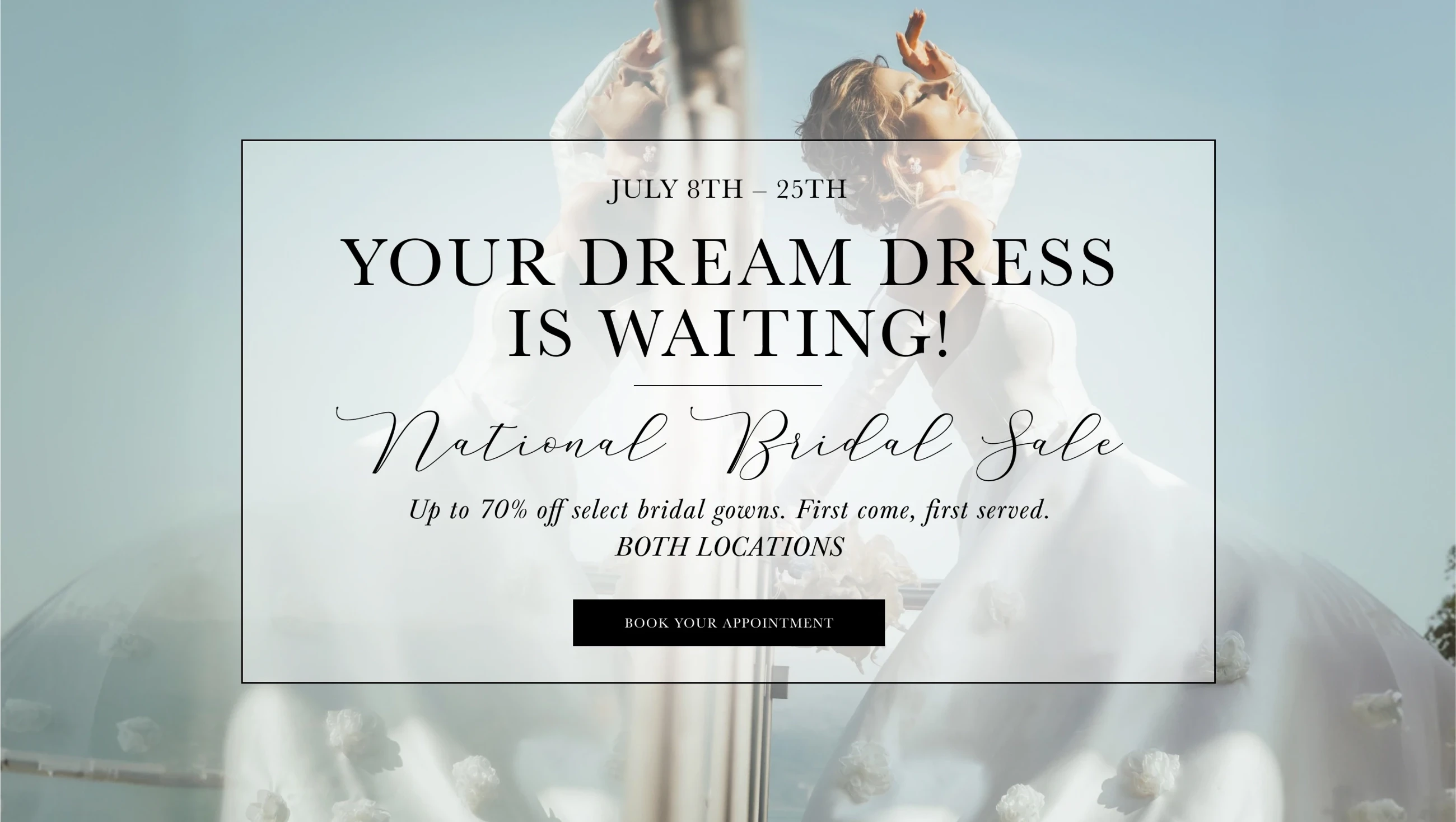 National Bridal Sale Banner